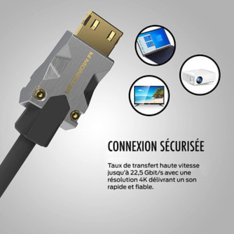 CABLE HDMI M1000 UHD 4K HDR 22.5GBPS 5M