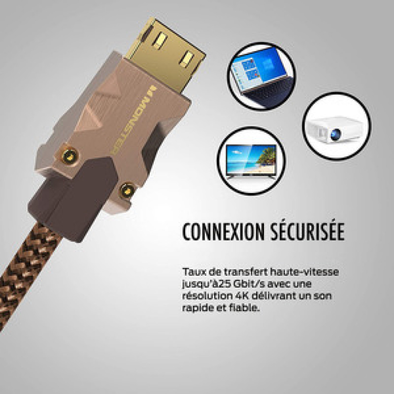 CABLE HDMI M2000 UHD 4K HDR10+ 25GBPS 1.5M