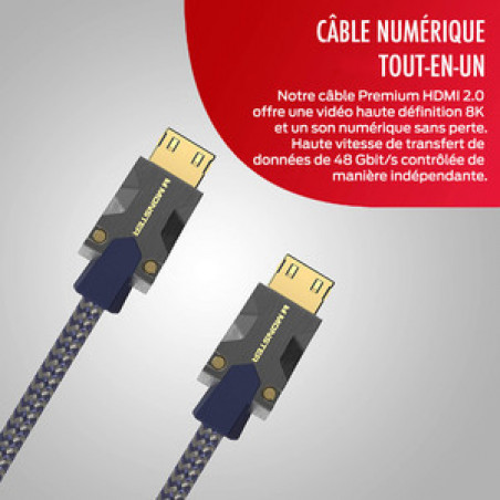 CABLE HDMI M3000 UHD 8K DOLBY VISION HDR 48GBPS 1.5M
