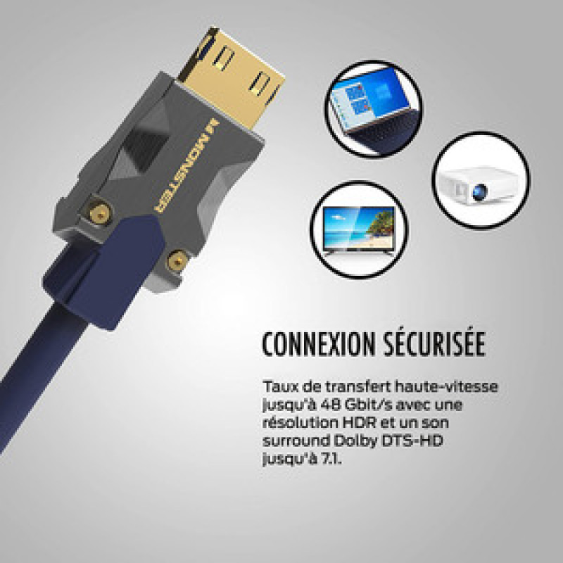 CABLE HDMI M3000 UHD 8K DOLBY VISION HDR 48GBPS 3M