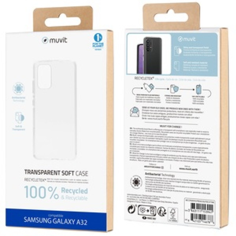 MUVIT FOR CHANGE RECYCLETEK SOUPLE TRANSPARENTE SAMSUNG GALAXY A32