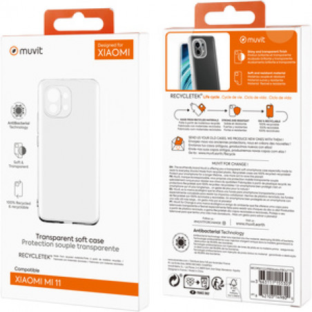 MUVIT FOR CHANGE COQUE SOUPLE CLEAR DESIGNEDFOR XIAOMI MI 11
