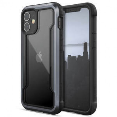 RAPTIC COQUE DEFENSE SHIELD NOIR POUR IPHONE 12 MINI