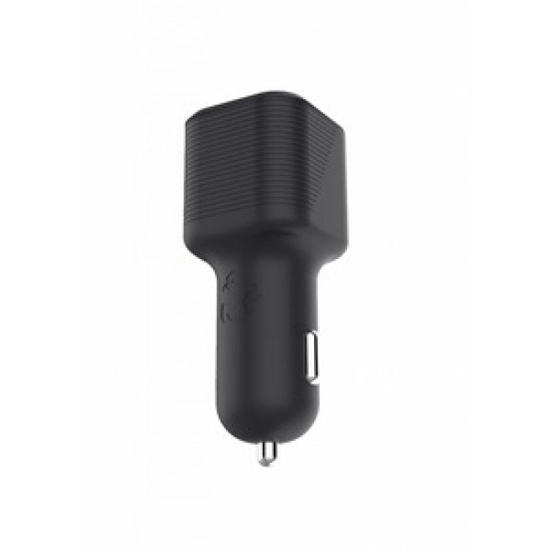 MUVIT FOR CHANGE CHARGEUR VOITURE PD USBC 20W  + QC 3.0 18W NOIR