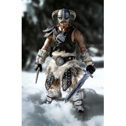 SKYRIM - Dragonborn standard - Figurine articulée '22x9x35cm'