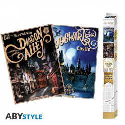 HARRY POTTER - Poudlard & Diagon Alley - Set 2 posters '52x38'