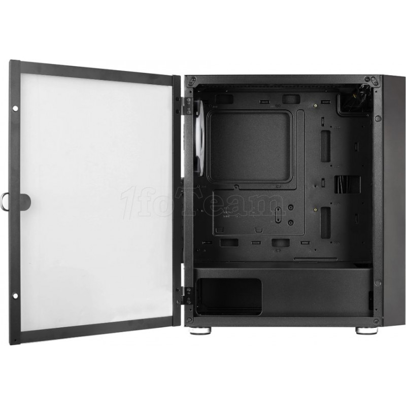 Boitier Moyen Tour ATX AeroCool compatible Graphite RGB avec panneau vitré (Noir)