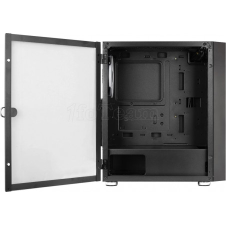 Boitier Moyen Tour ATX AeroCool compatible Graphite RGB avec panneau vitré (Noir)