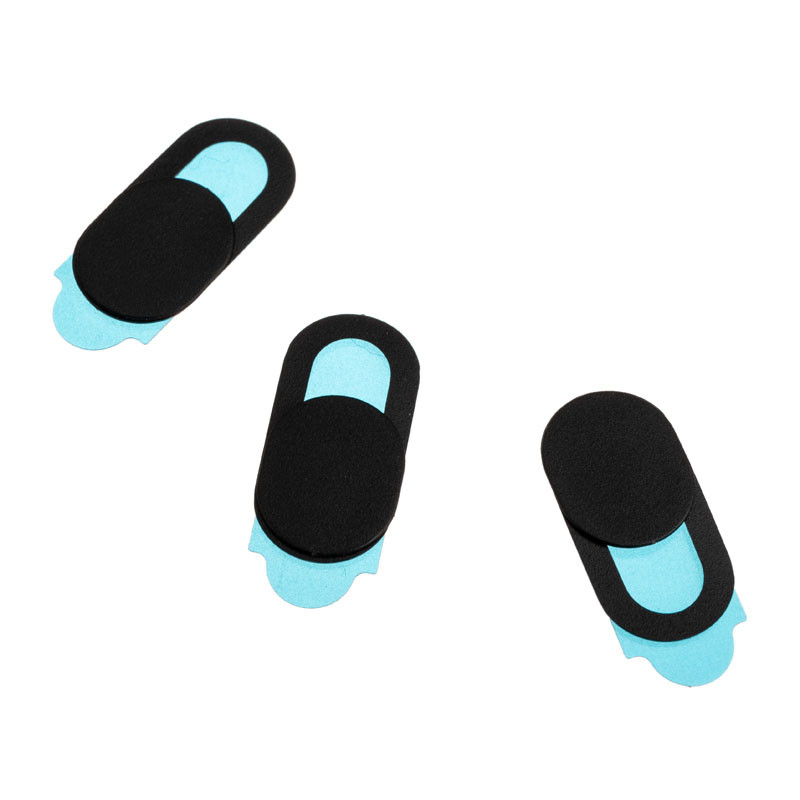 Lamptron compatible Webcam Slide Cover, 3-Stück - schwarz