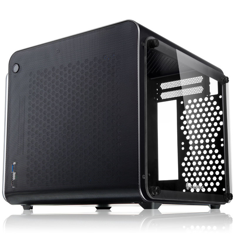 Raijintek compatible METIS EVO TG Mini-ITX Gehäuse, Tempered Glass - schwarz