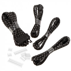 PHANTEKS Verlängerungskabel-Set, 500mm, S-Muster - schwarz/silber