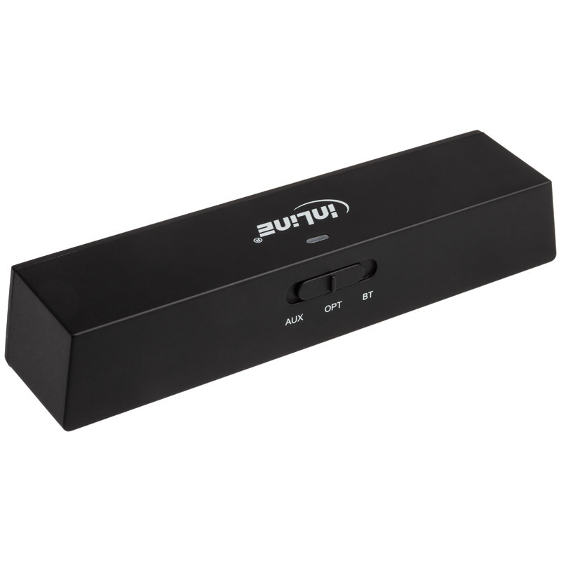 InLine compatible Bluetooth Audio Transceiver, Sender/Empfänger, BT 5.0, aptX - schwarz