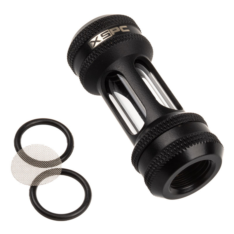 XSPC compatible Inline Filter G1/4 Zoll - matt schwarz