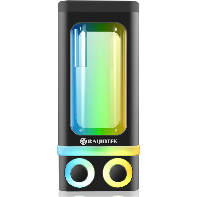 Raijintek compatible ANTILA PURE R100A Ausgleichsbehälter, 172,5mm, ARGB - schwarz