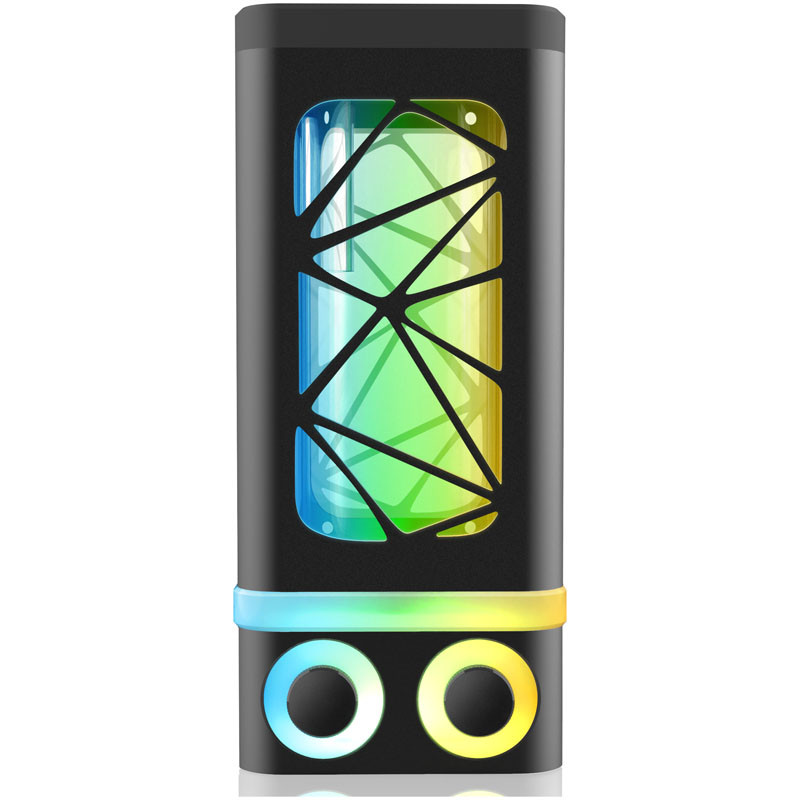 Raijintek compatible ANTILA PURE R100B Ausgleichsbehälter, 172,5mm, ARGB - schwarz