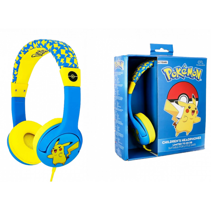 OTL Technologies Pokémon Pikachu Écouteurs Avec fil Arceau Musique Multicolore