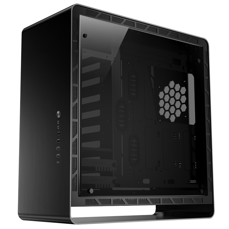 Jonsbo compatible UMX6 Midi-Tower, Tempered Glass - schwarz
