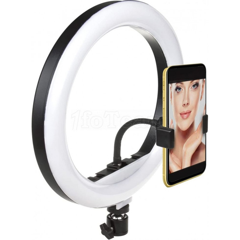 Anneau lumineux à éclairage LED MacLean 10" avec trepied