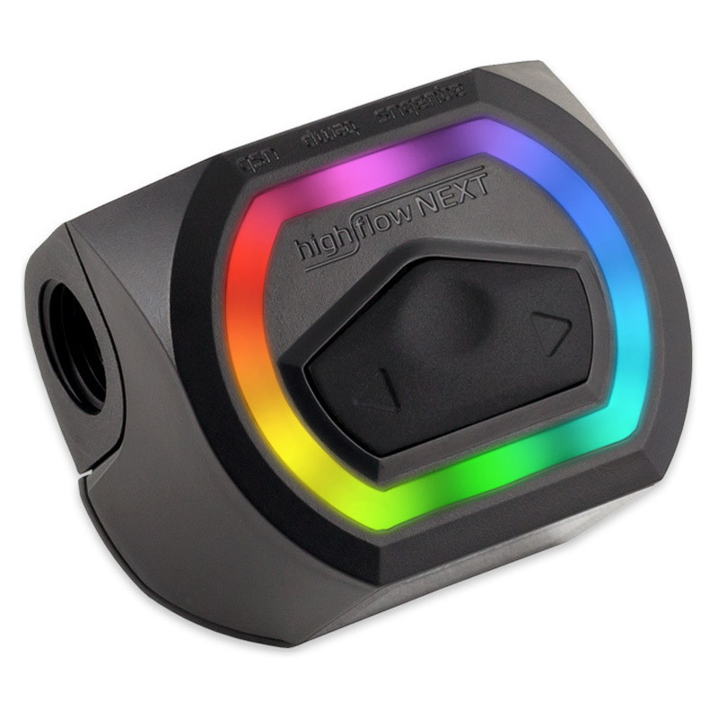 Aqua Computer Durchflusssensor high flow NEXT, OLED, 2x G1/4, RGBpx - schwarz