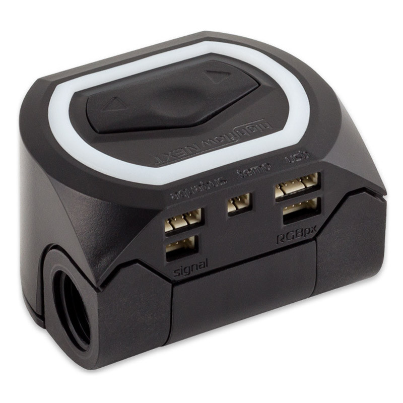 Aqua Computer Durchflusssensor high flow NEXT, OLED, 2x G1/4, RGBpx - schwarz