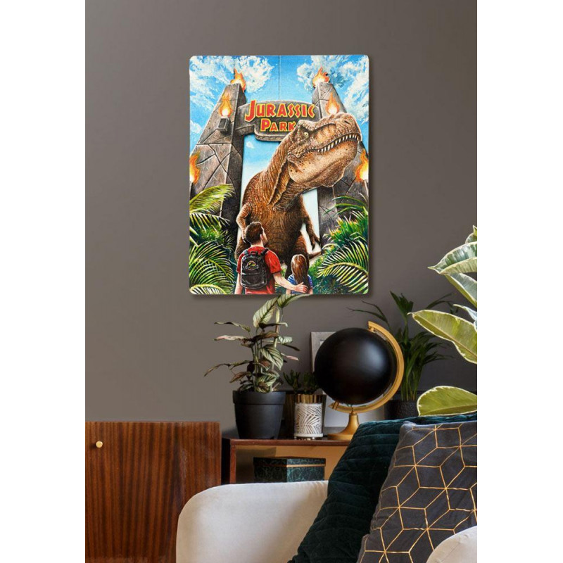 JURASSIC PARK - Gates - Poster WoodArts 3D en bois '30x40cm'