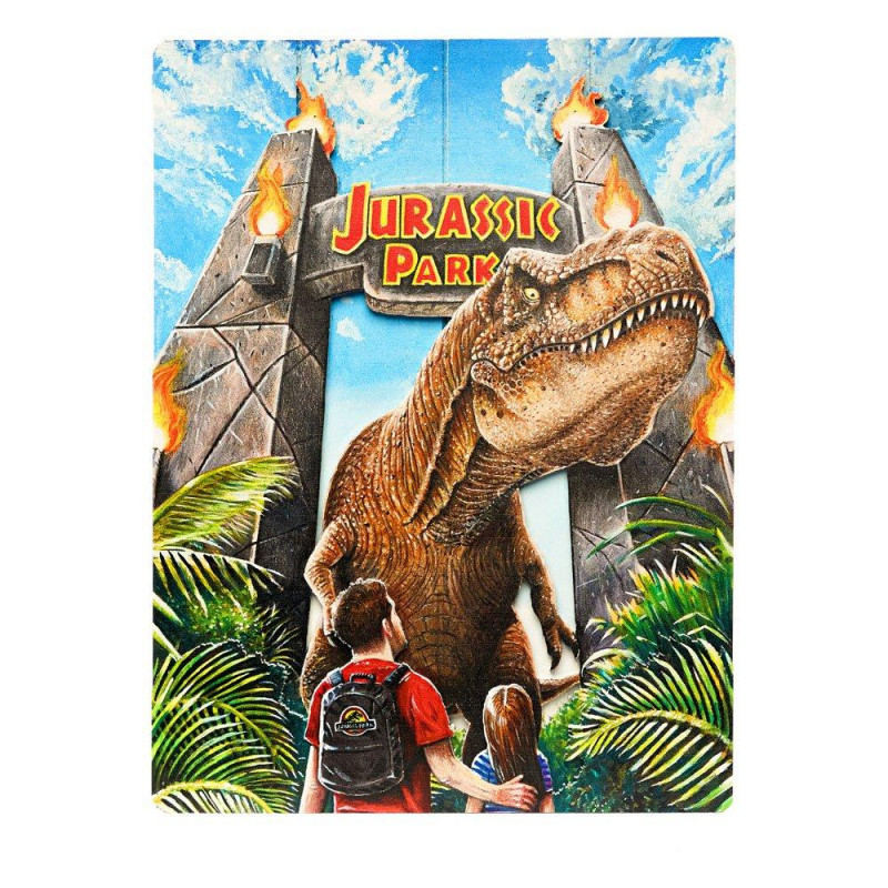 JURASSIC PARK - Gates - Poster WoodArts 3D en bois '30x40cm'