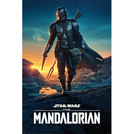 STAR WARS - The Mandalorian Nightfall - Poster 61x91cm