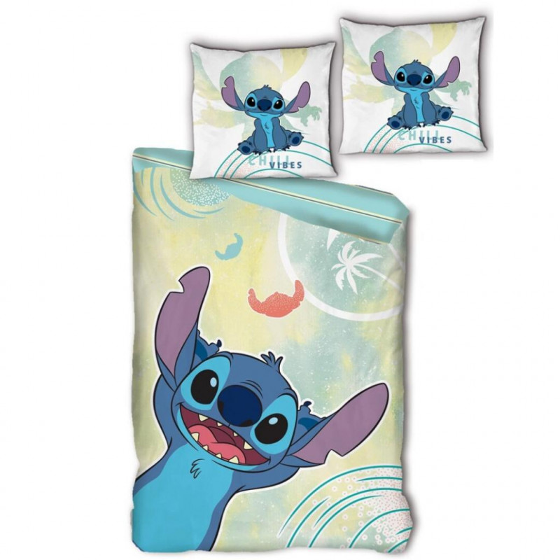 LILO & STITCH - Parure de lit 140x200cm 'Coton BIO'