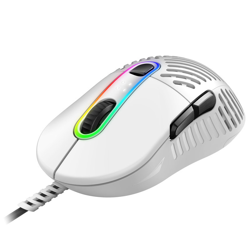 MOUNTAIN compatible Makalu 67 Gaming-Maus - weiß/schwarz