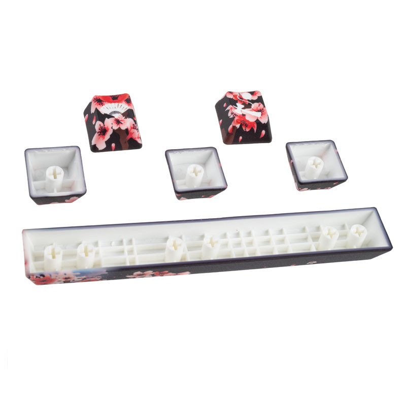 Traitors compatible Sakura Kuro, Keycap Set, PBT 5-side Dye-Sub