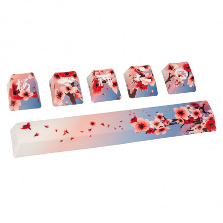 Traitors compatible Sakura Shiro, Keycap Set, PBT 5-side Dye-Sub