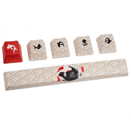 Traitors compatible Sakasama Bright, Keycap Set, PBT 5-side Dye-Sub