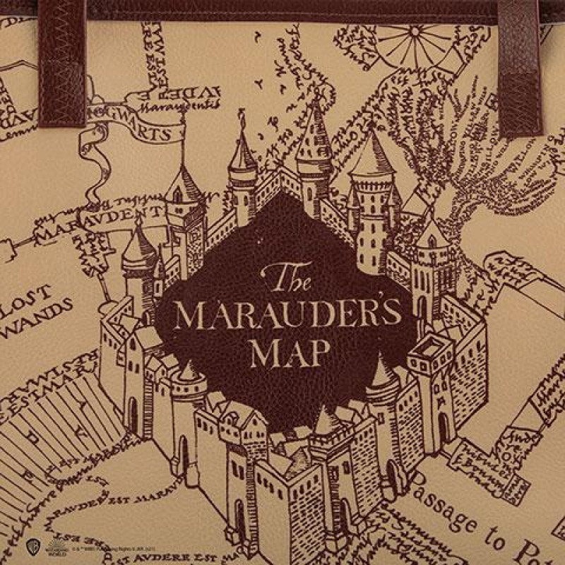 HARRY POTTER - Carte du Maraudeur - Shopping Bag Cabas