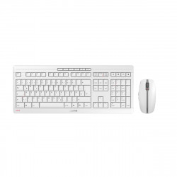 CHERRY Stream Desktop keyboard Mouse included RF Wireless QWERTZ German White