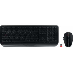 CHERRY Desktop GENTIX [DE] WL black Deutschland clavier Souris incluse RF sans fil Noir