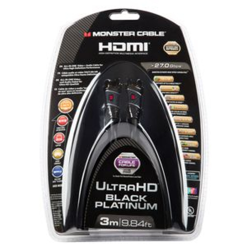 PROMO_IV8_BLACK PLATINUM CABLE HDMI 4K HDR ULTIMATE HIGH SPEED 3M