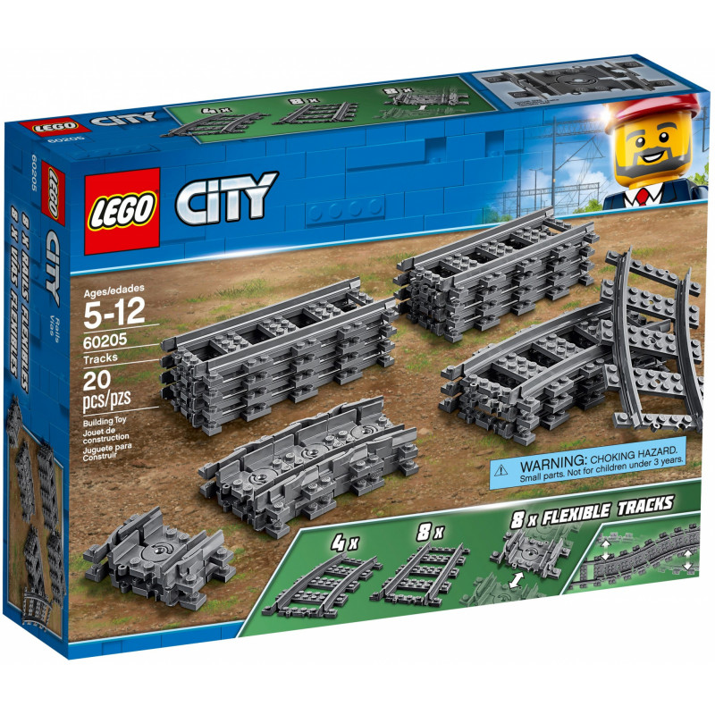 Lego compatible City 60205 - Pack de rails