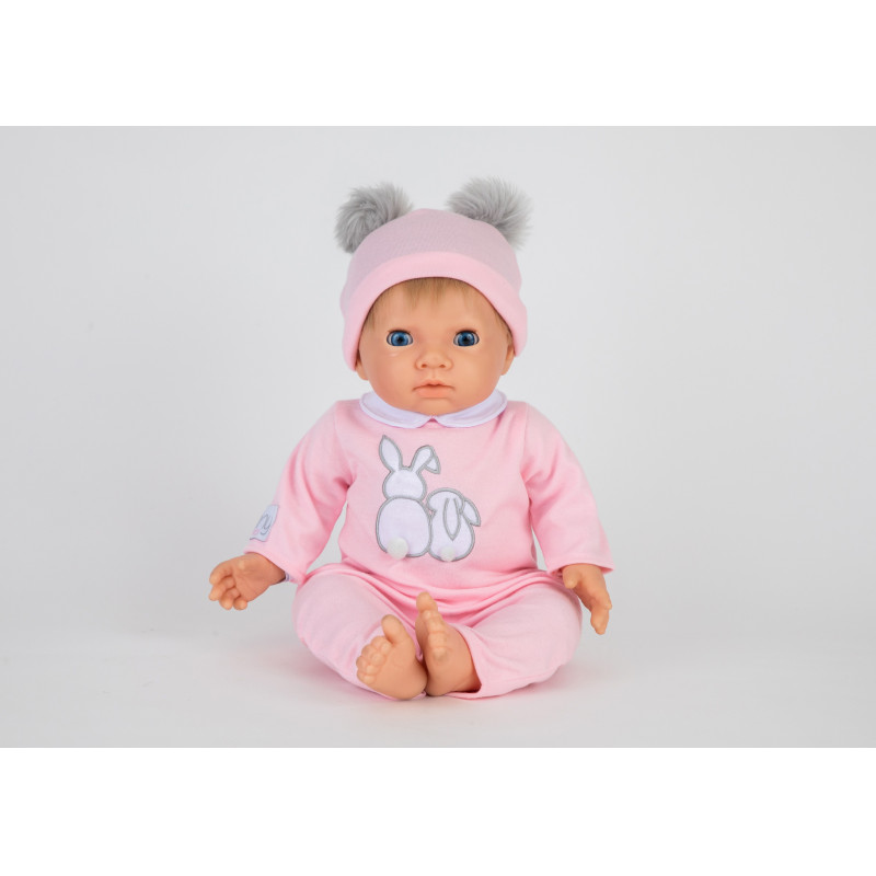 Tiny Treasures - Doll Pink Pom Pom w. Blond Hair (30168)