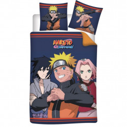 NARUTO - Friends - Parure de lit 140x200cm  - '100% microfibre'