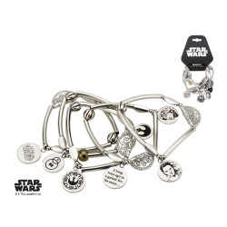 STAR WARS - Women's Stainless Steel Rey Stretchable Bracelet