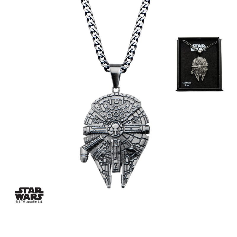 STAR WARS - Stainless Steel Millenium Falcon Pendant