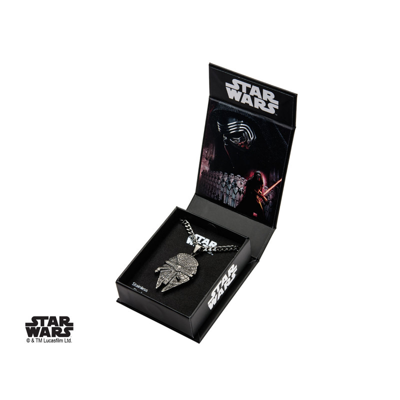 STAR WARS - Stainless Steel Millenium Falcon Pendant
