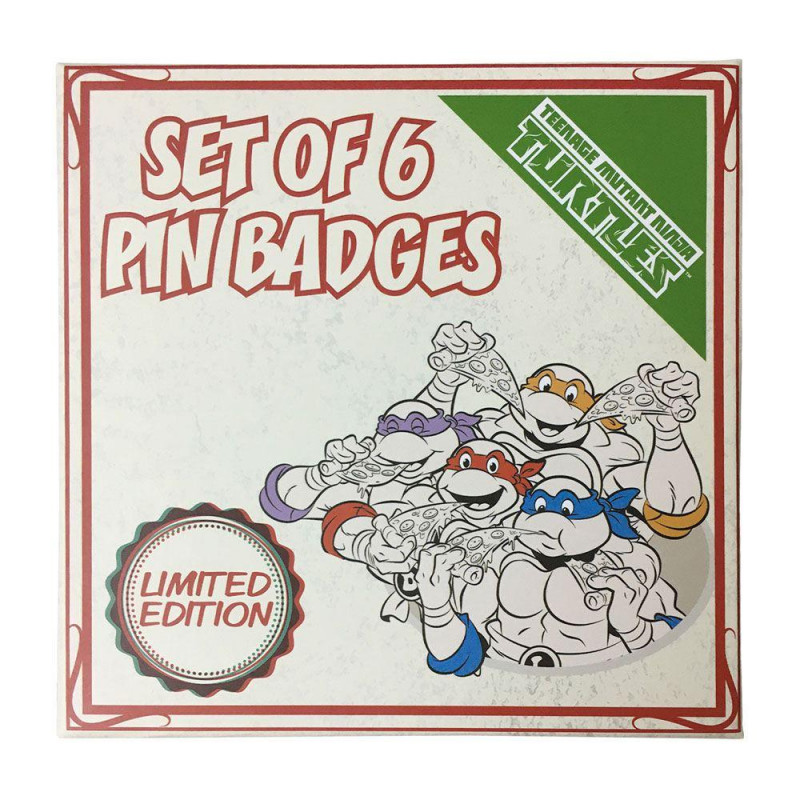 TMNT - Pizza - Set de 6 pin's édition limitée '13x1x13cm'