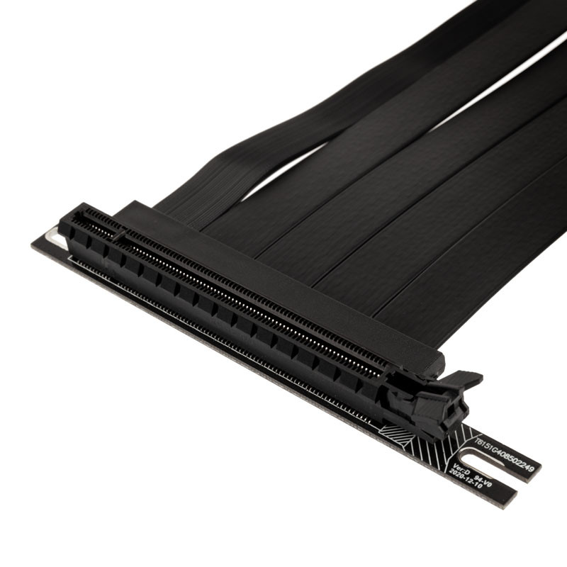 Lian Li compatible O11D-1X-4 Riser Card Kabel + PCI-Slot-Blende - PCIe 4.0, schwarz