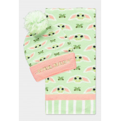STAR WARS - Grogu Pink & Green - Gift set bonnet & écharpe
