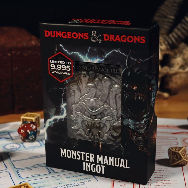 DUNGEONS & DRAGONS - Monster Manual - Lingot collector en métal