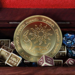 DUNGEONS & DRAGONS - Médaille en métal plaqué or collector