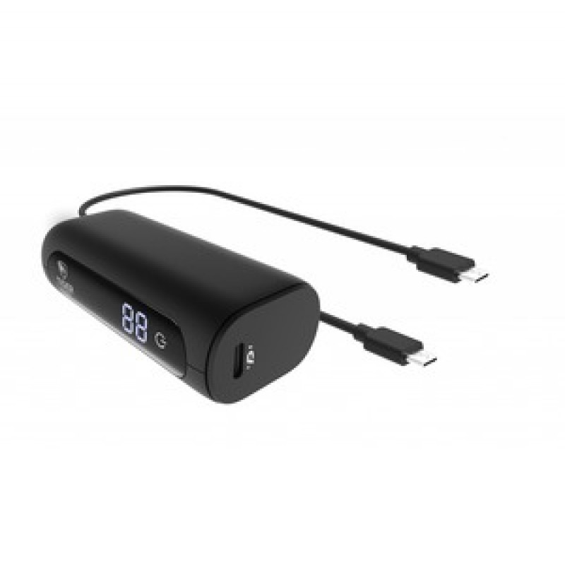 TIGER POWER POWERBANK 5000MAH PD + QC AVEC 2 CABLE TYPE C NOIR