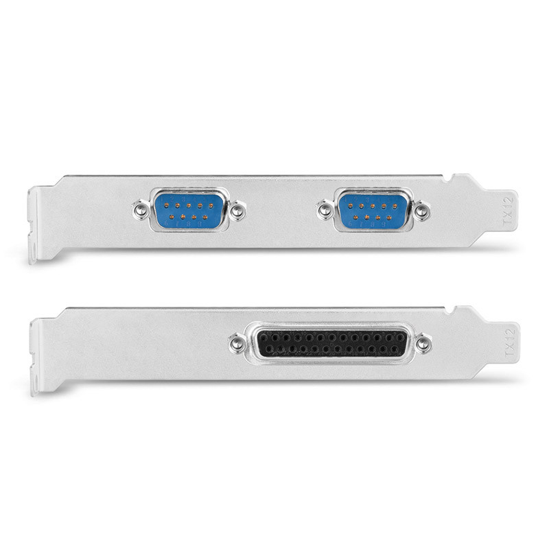 AXAGON compatible PCEA-PSN PCIe-Adapter mit 1x Parallel- + 2x Seriell-Ports - ASIX AX99100 Chipsatz