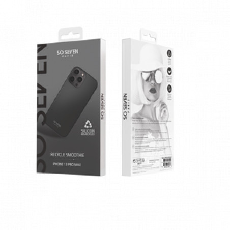 COQUE SMOOTHIE RECYCLE NOIR IPHONE 13 PRO MAX